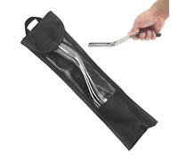 Lot de 3 outils de scellement de joints en acier inoxydable à double tête pour salle de bain, cuisine, toilettes, douche, chambre à coucher
