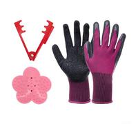 Lot de 3 outils d'élagage de jardinage pour enlever les épines avec construction en fer pour une préparation propre des tiges et un arrangement sûr de bouquets de fleurs