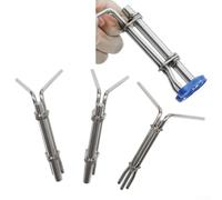 Lot de 3 outils d'installation de joint de piston de cylindre hydraulique en acier inoxydable pour différentes tailles de joints hydrauliques