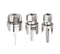 Lot de 3 outils d'usinage pour filetage interne et externe - Compatible avec perceuses électriques - Convient pour tuyaux 1/2, 3/4 et 1 - Fonction de changement rapide