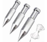 Lot de 3 outils en acier de 125 g, 200 g, 300 g pour mesure verticale précise et arpentage dans les projets de construction