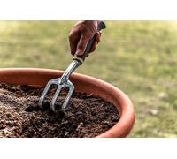 Lot de 3 outils : fourche, râteau à fleurs, transplantoir - SUAN