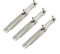 Lot de 3 outils réglables pour ouvrir le boîtier de montre avec 2 griffes, clé en acier inoxydable pour la plupart des montres, argent