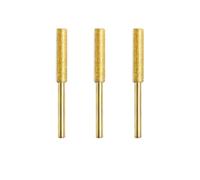 Lot de 3 outils rotatifs cylindriques enduits pour aiguiseur de tronçonneuse, tige de 3 mm, tête de meulage 4,0/4,8/5,5 mm pour polissage du métal, compatible avec meuleuse électrique à main