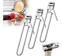 Lot de 3 ouvre-bocaux réglables pour les mains faibles - Multifonctionnel - En acier inoxydable