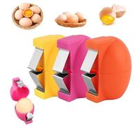 Lot de 3 ouvre-coquilles d'œufs, outil de cracker pour œufs crus, outil de séparation d'œufs portatif pour la cuisson, les œufs brouillés et les omelettes, gadgets de cuisine pour couper rapidement