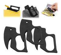 Lot de 3 ouvre-lettres avec lame tranchante dissimulée, coupe-enveloppes pour employés de bureau, école, maison