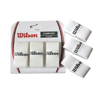 Lot de 3 Overgrips pour Raquettes de Tennis et Badminton, Antidérapants et Doux, Bande Anti-Transpiration Spéciale pour Raquettes WHITE 3PCS