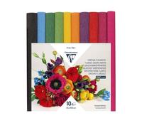 Lot de 3 Pack de 10 rouleaux de papier crépon Fleuriste, 160 g/m², 25x100cm, coloris vifs assortis