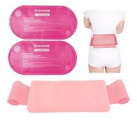 Lot de 3 packs de glace réutilisables pour blessures, gel froid pour la récupération d'une blessure, soulager les douleurs articulaires et musculaires - Réglable et flexible pour les genoux, le dos,