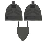 Lot de 3 Pads de Protection armés Noirs, Panneaux à Fixation Scratch, Pads d’épaule et de Protection de l’aine, Pads d’épaule 12 x 11,6 in / 30,5 x 29,5 cm, Design Personnalisable pour Gilets