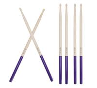 Lot de 3 paires de baguettes de batterie 5A en bois d'érable, manche antidérapant, pointe ovale, instrument de percussion