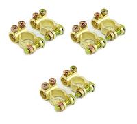 Lot de 3 paires de bornes de batterie solides 12 V 24 V type STBK1 pour batterie de voiture - Bornes de batterie - Avec moins