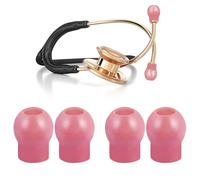 Lot de 3 paires de bouchons d'oreille en silicone souple pour stéthoscope Prestige et MDF Rose