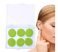Lot de 3 paires de bouchons d'oreilles réutilisables en silicone, anti-bruit, bouchons d'oreilles étanches pour la natation, le travail, les études, les endroits bruyants