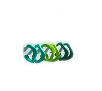 Lot de 3 paires de boucles d'oreilles en forme de C torsadées en acrylique givré coloré pour femme, résine.