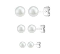 Lot de 3 paires de boucles d'oreilles SC Crystal ornées de perles