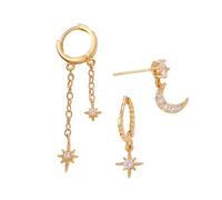 Lot de 3 paires de boucles d'oreilles tendance en alliage de qualité supérieure - Emballage prêt à l'emploi, Moyen, Comme décrit, Comme décrit.