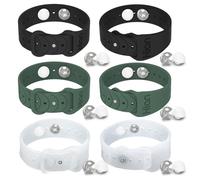 Lot de 3 paires de bracelets pour soulager le mal des transports - Bracelets d'acupression - Pour les nausées matinales, le mal de mer, les maladies de la voiture - Black+Green+Tra