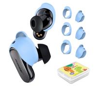 Lot de 3 Paires de Capuchons d'embouts en Silicone pour écouteurs Bose QuietComfort II (2022) et Bose QuietComfort Ultra (2023), Crochets d'oreille de Rechange antidérapants (S, M, L) (Noir)