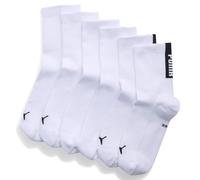 PUMA Lot de 3 paires de chaussettes basses Unisexe 43/46, White/Black