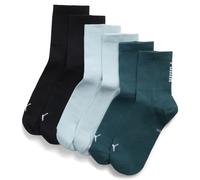 PUMA Lot de 3 paires de chaussettes basses Unisexe 43/46, Petrol Green