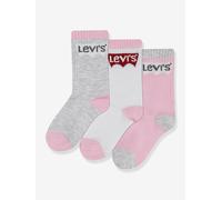 Lot de 3 paires de chaussettes Batwing regular Cut LEVI'S rose 5/7A