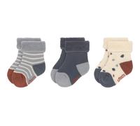 Lot de 3 paires de chaussettes bébé en coton bio Tiny Farmer bleu (pointure 15-18)