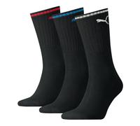 Lot de 3 paires de chaussettes de sport basses unisexes à rayures PUMA, Vêtements, Noir, 47-49 47-49