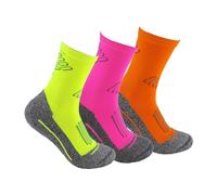Lot de 3 paires de chaussettes de sport sans couture haute performance unisexes idéales pour les sports tels que la course, le crossfit, le cyclisme, le padel, le trekking. Confortables et résistantes
