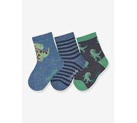 Lot de 3 paires de chaussettes Dino garçon Sterntaler bleu chiné 23/26