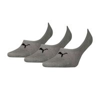Lot De 3 Paires De Chaussettes Invisibles Unisexes Puma, Sale, Middle Grey Melange, 39-42