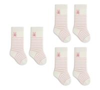 Lot de 3 paires de chaussettes longueur genou pour enfants - Design sans couture - Confortables, douces et respirantes - Design élastique - Confortables - Taille S, G, M