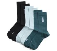 Lot de 3 paires de chaussettes mi-hautes PUMA Unisexe, Accessoires, Vert, 35-38 35-38