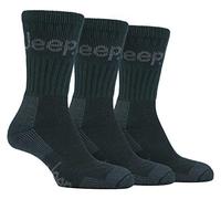 Lot de 3 paires de chaussettes pour homme Jeep Terrain Taille 39-45 - Vert -