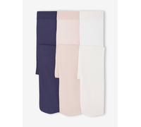 Lot de 3 paires de collants polyamide fille assortis 23/26
