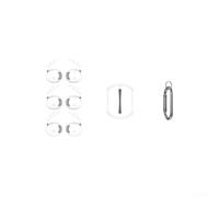 Lot de 3 paires de crochets d'oreille pour AirPods Pro 3 2025, coques antidérapantes en silicone E41, embouts pour écouteurs intra-auriculaires à ajustement sûr, crochets d'oreille pour écouteurs sans