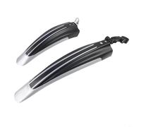 Lot de 3 paires de garde-boue de vélo pour une utilisation avant et arrière sur tige de selle pour 25, 4, 28, 6 et 31 mm, 8 mm de protection contre les éclaboussures (noir)