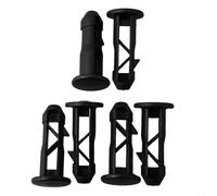 Lot de 3 paires de goupilles à charnière pour couvercle de poubelle WHEELIE - Composant essentiel en plastique noir pour poubelles de 240 L