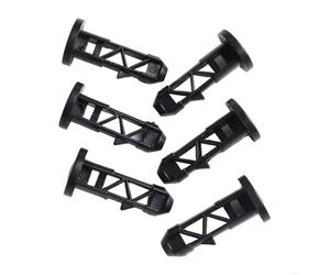 Lot de 3 paires de goupilles de charnière pour couvercle de poubelle, en plastique robuste pour poubelles à roulettes de 240 litres, longueur 67 mm, tête de 31 mm, pour un usage domestique et