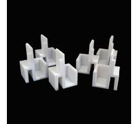 Lot de 3 paires de guides hauts pour placard Form Optimum à portes coulissantes