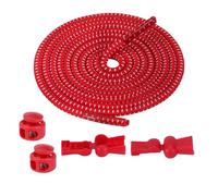 Lot de 3 paires de lacets magnétiques avec boucle en métal - Lacets élastiques sans nouage - Pour enfants, adultes et personnes âgées, Rouge / 3 paires, Taille unique