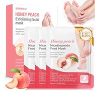Lot de 3 paires de masques anti-callosités pour les pieds - Masque hydratant pour les pieds - Pour un soin efficace des pieds - Pour homme et femme