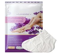 Lot de 3 paires de masques hydratants pour pieds, lavande naturelle exfoliante pour les pieds, chaussettes réparatrices pour la peau sèche