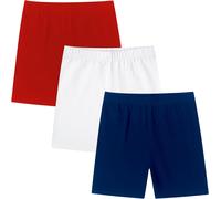 Lot De 3 Paires De Pantalons De Cyclisme Pour Fille - Pantalon De Sport Court - Pantalon D'été En Coton - Pour Fille De 5 À 14 Ans