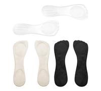 Lot de 3 Paires de Semelles pour Femme - Antidérapantes, à Talons Hauts, Amortissantes, Élastiques Souples, Autocollantes et Confortables
