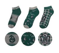 Lot de 3 paires de socquettes Harry Potter Serpentard Cinereplicas