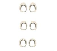 Lot de 3 paires d'embouts de rechange en silicone lavable pour Bose QC20 QC20i (blanc)