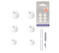 Lot de 3 paires d'embouts de rechange en silicone pour écouteurs Anker Soundcore Liberty 4 NC, daunke avec brosse de nettoyage pour écouteurs, 3 tailles différentes (S/M/L), s'adaptent à l'oreille