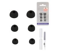 Lot de 3 paires d'embouts de rechange en silicone pour écouteurs Anker Soundcore Liberty 4 NC, daunke avec brosse de nettoyage pour écouteurs, 3 tailles différentes (S/M/L), doux et confortables à